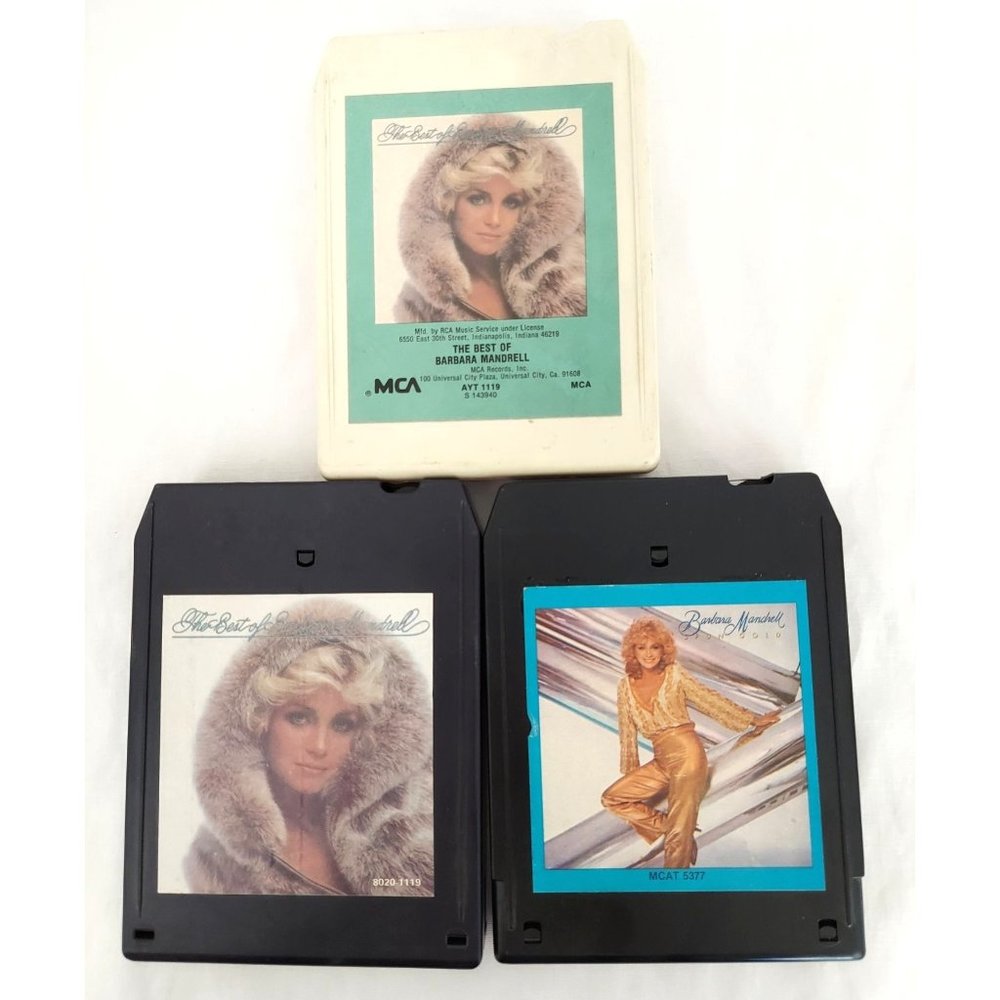 Barbara Mandrell MCA Greatest Hits, ABC Greatest Hits, And Spun Gold 8 Track Lot